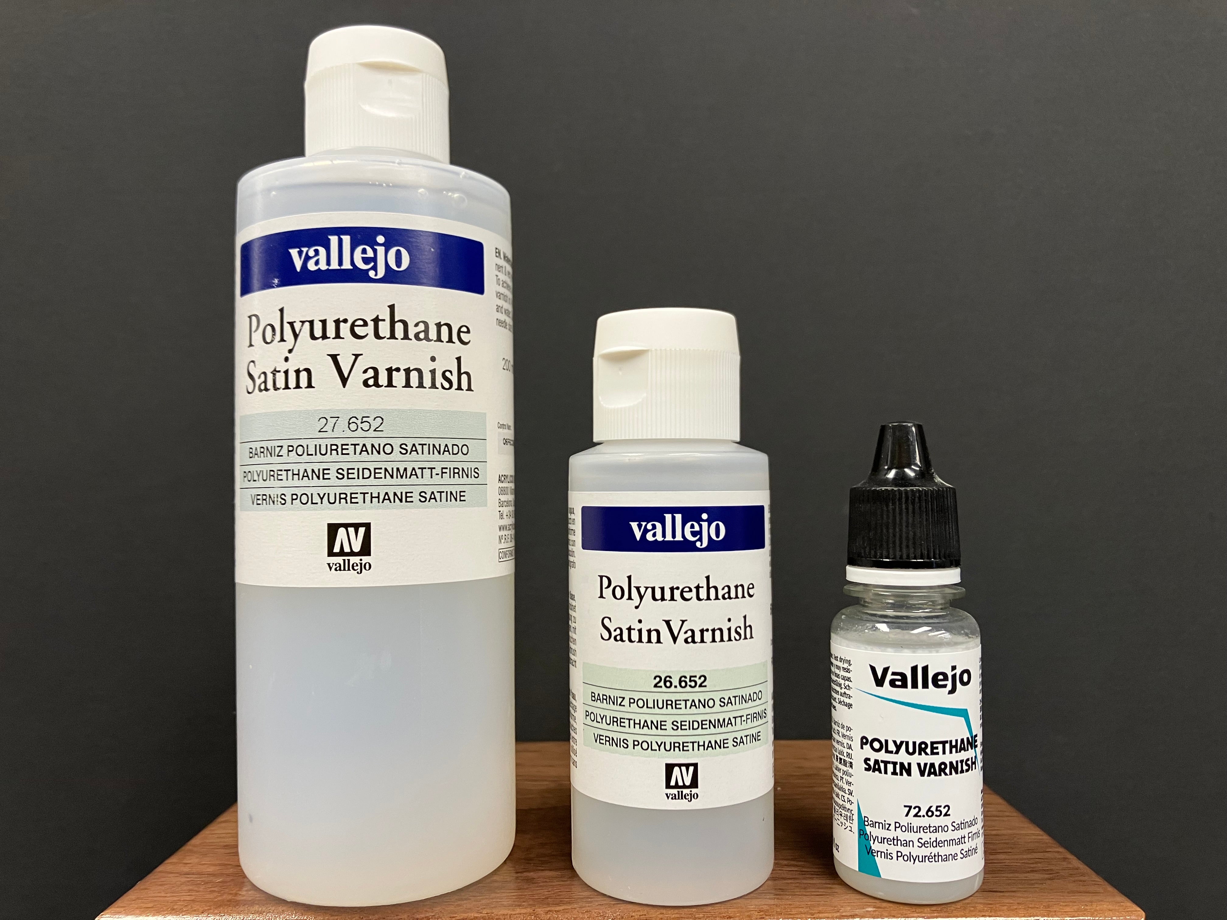 Auxiliary Products: Satin Polyurethane Varnish [水性聚氨酯透明保護漆 ~ 防刮/抗UV - 半光澤透明]