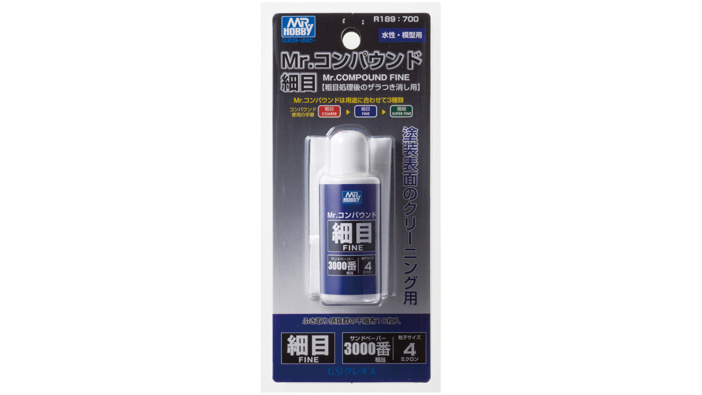 Mr. Compound ~ Fine [鏡面拋光打磨膏·研磨膏·拋光劑 ~ 細目] 25 ml