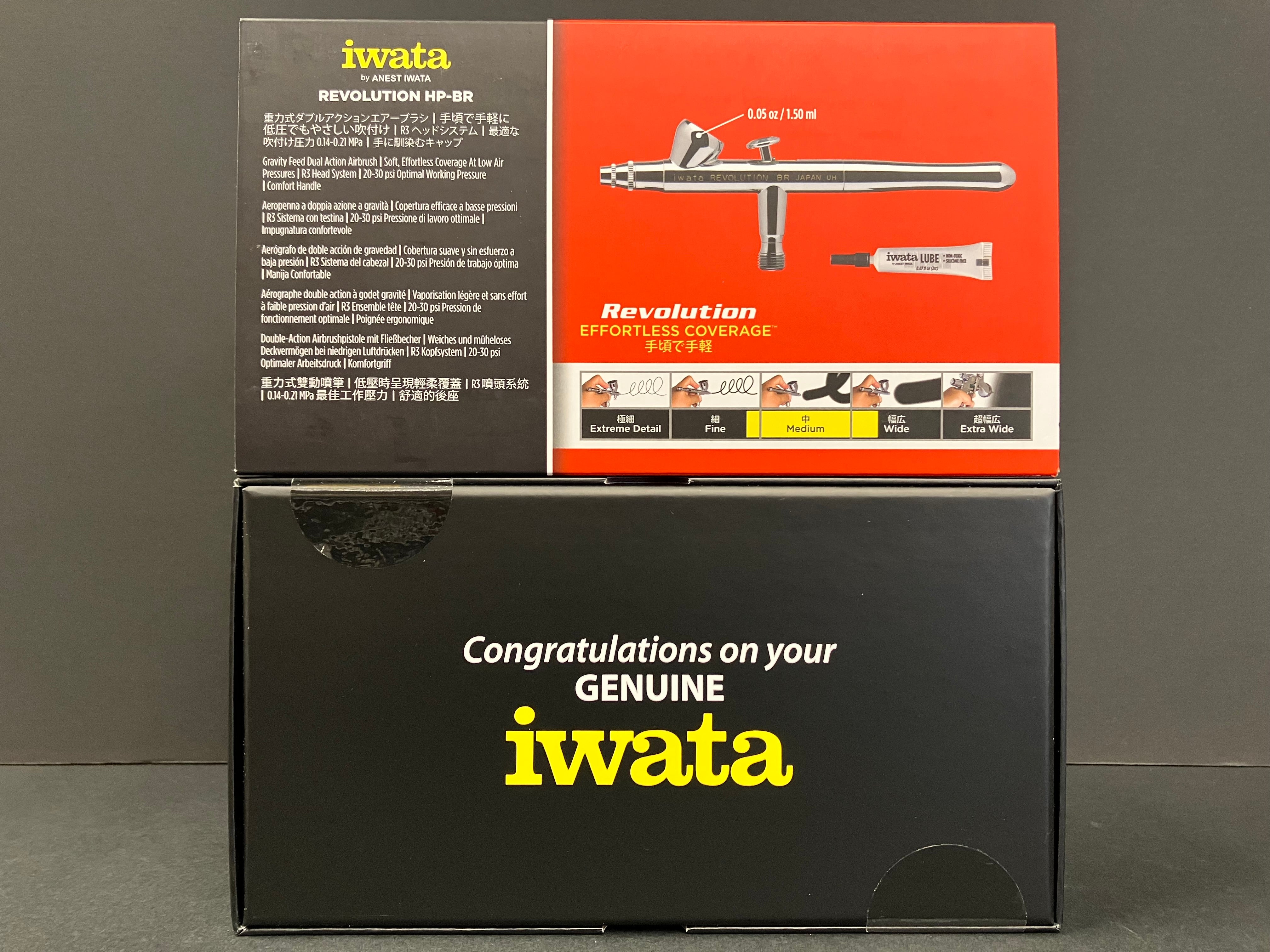 Revolution HP-BR Gravity Feed 0.3 mm Dual Action Airbrush R 2500