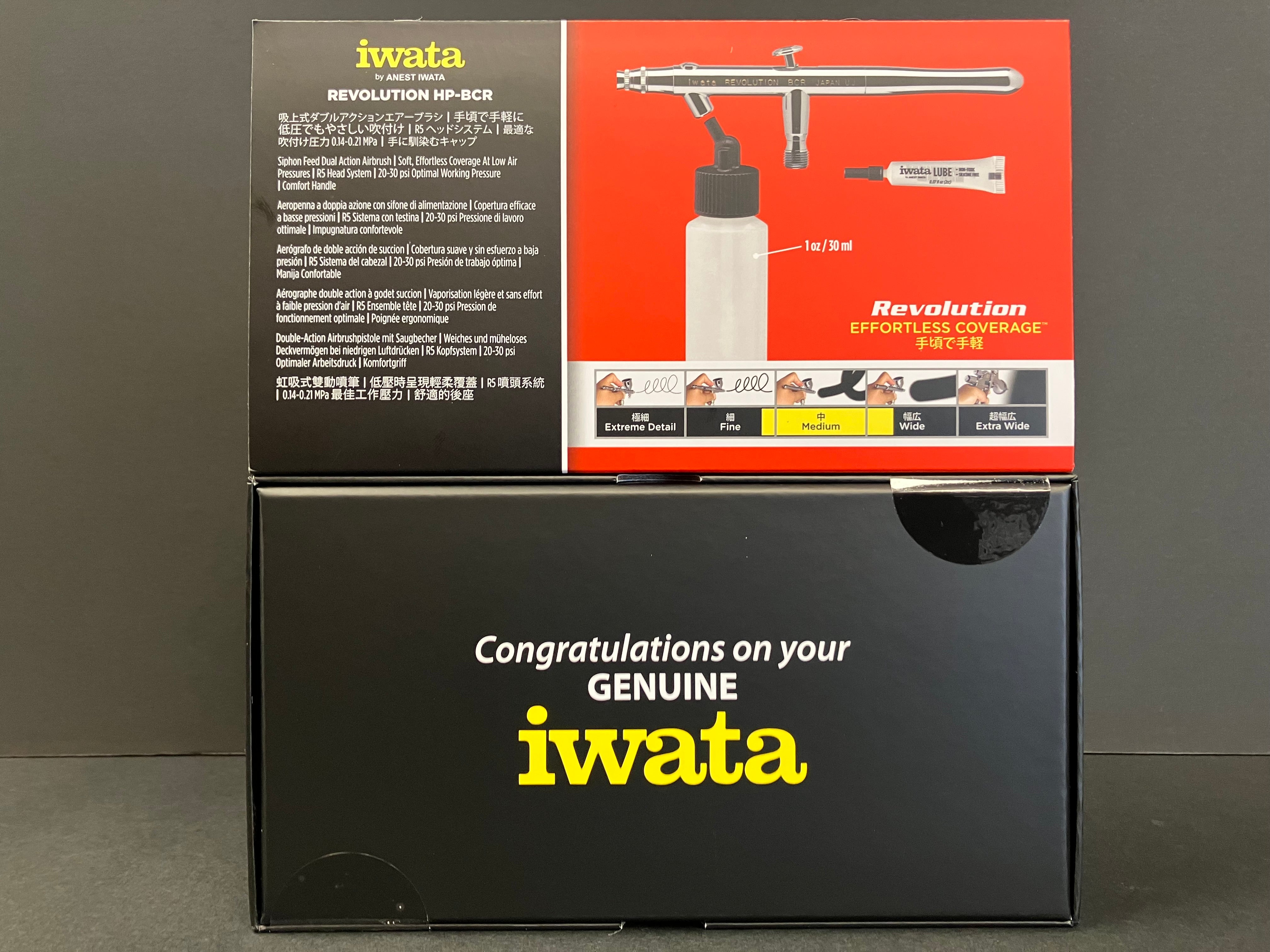 Revolution HP-BCR Siphon Feed 0.5 mm Dual Action Airbrush R 2000