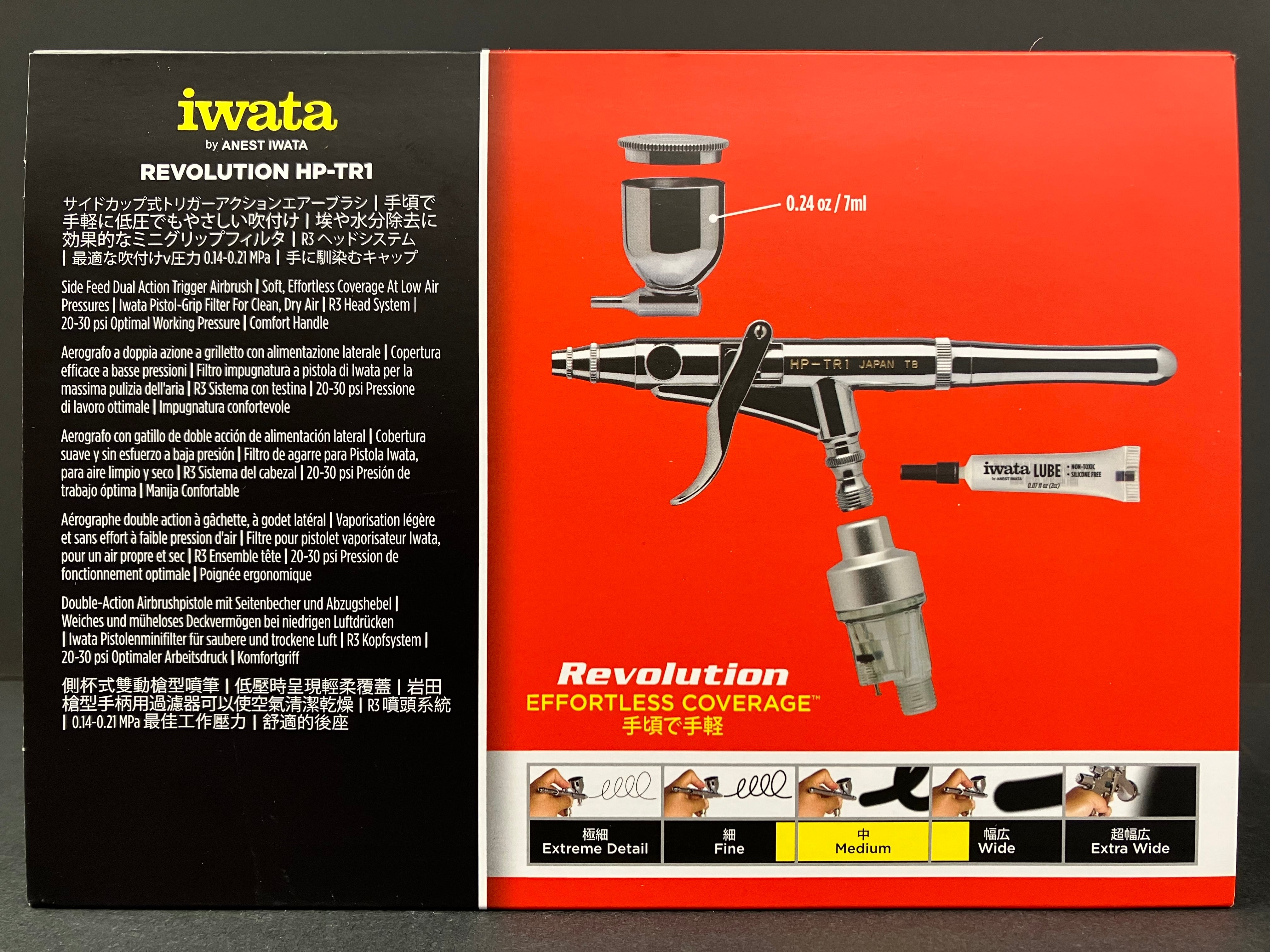 Revolution HP-TR1 Side Feed 0.3 mm Dual Action Trigger Airbrush R 5000