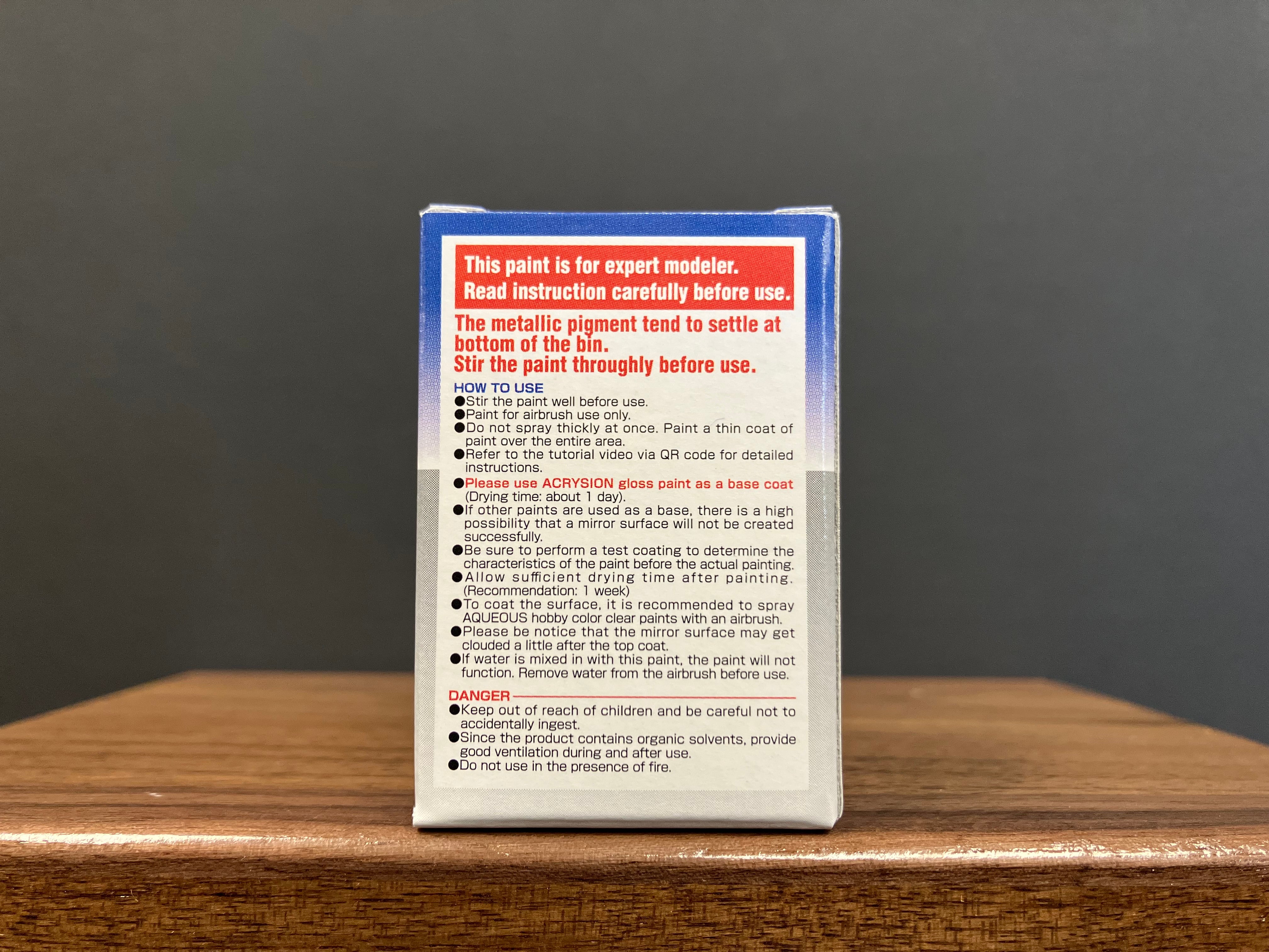 Mirror Silver for Airbrush Painting Only 鏡面銀 [ミラーシルバー] SMS1