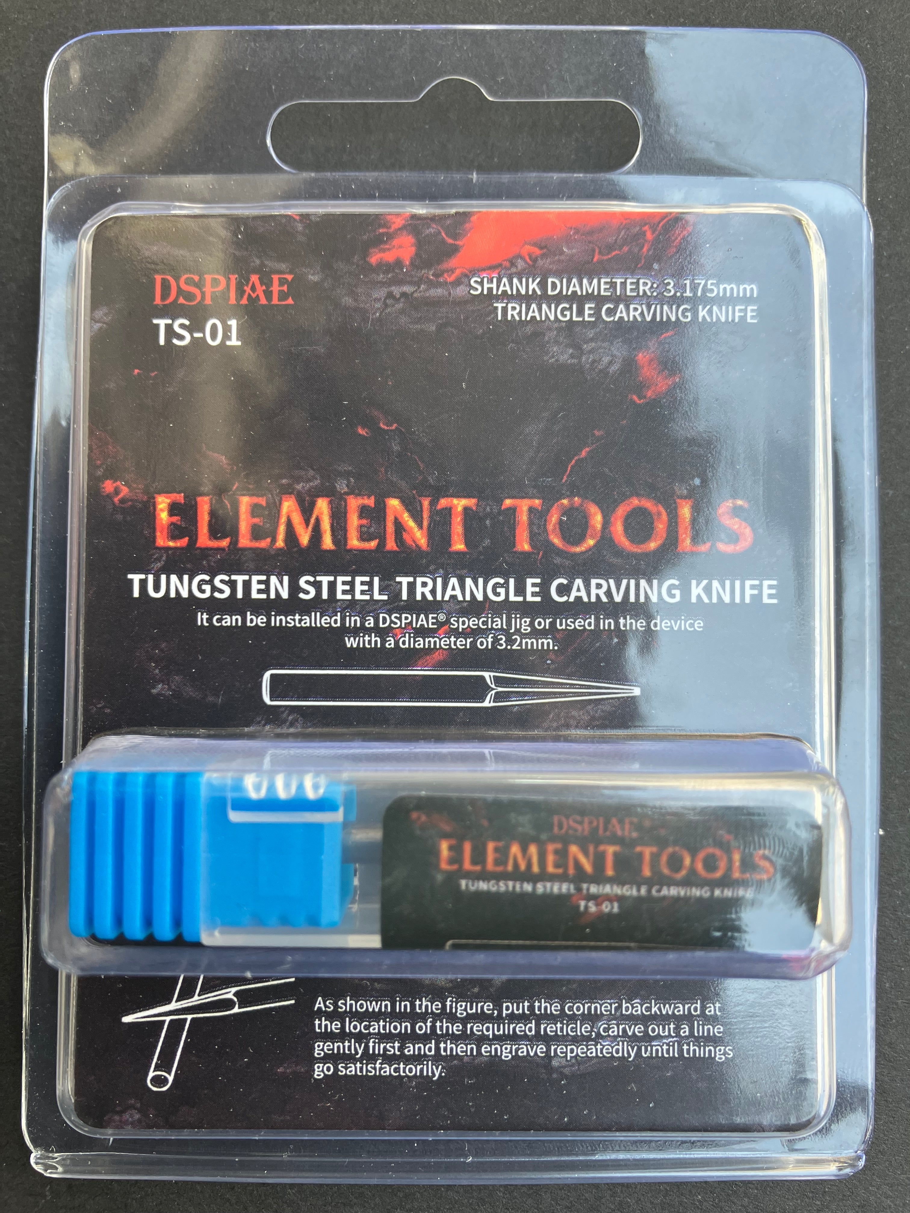 Tungsten Steel Triangle Carving Knife 全段鎢鋼三角雕刻刀 TS-01