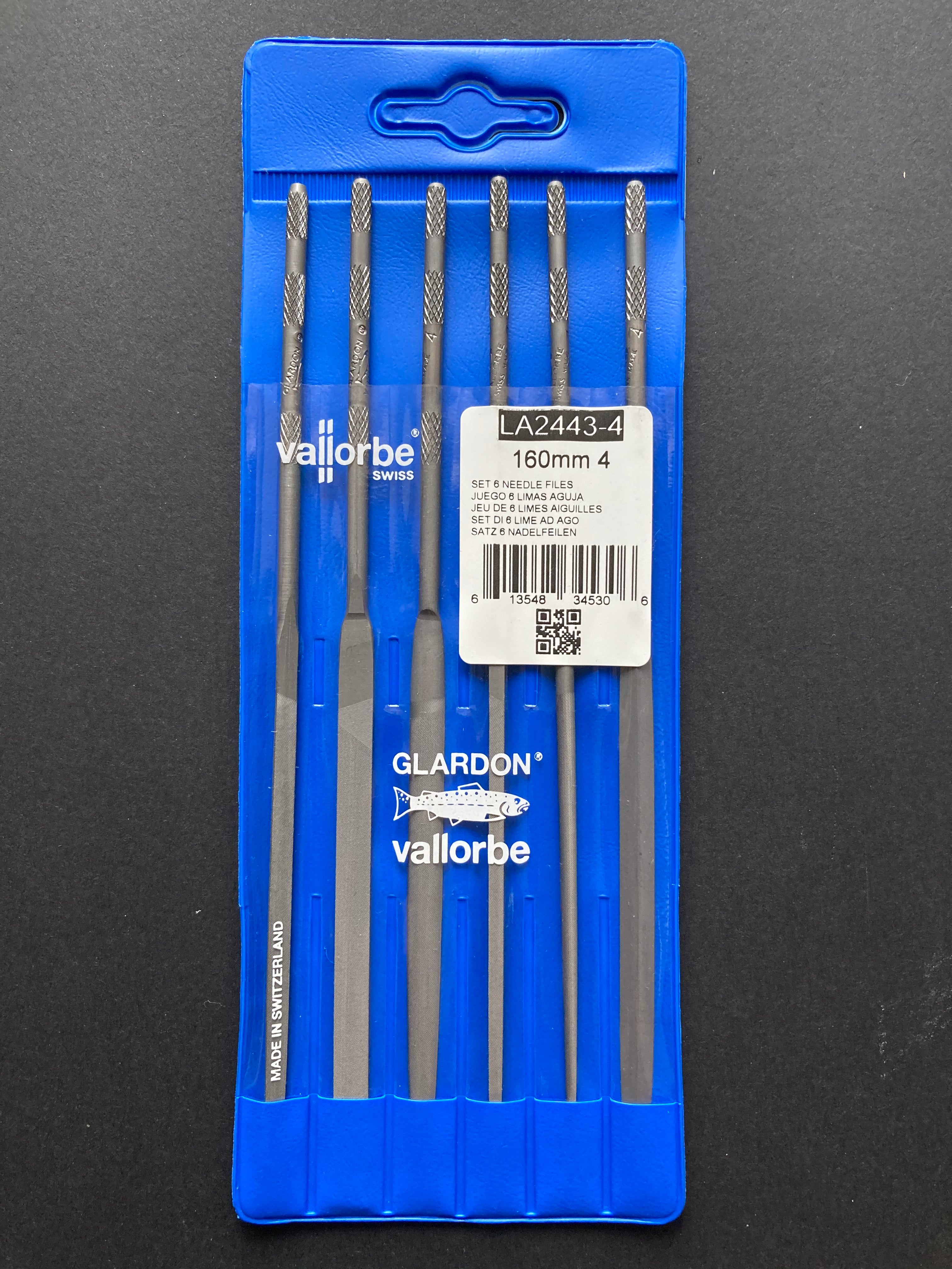 Premium Needle Files LA2443 160 mm Set of 6 pcs.
