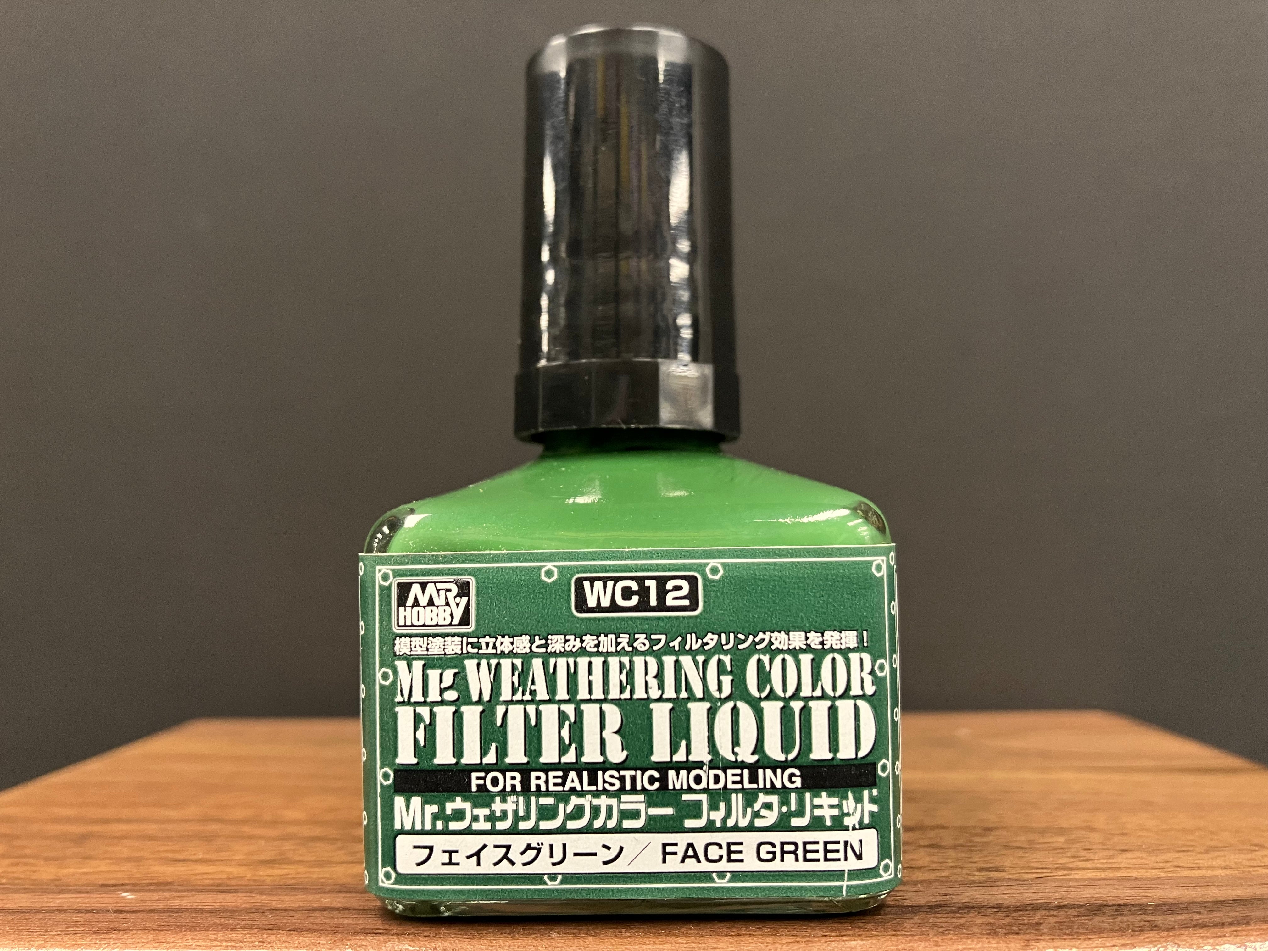 Mr. Weathering Color Filter Liquid Face Green WC12