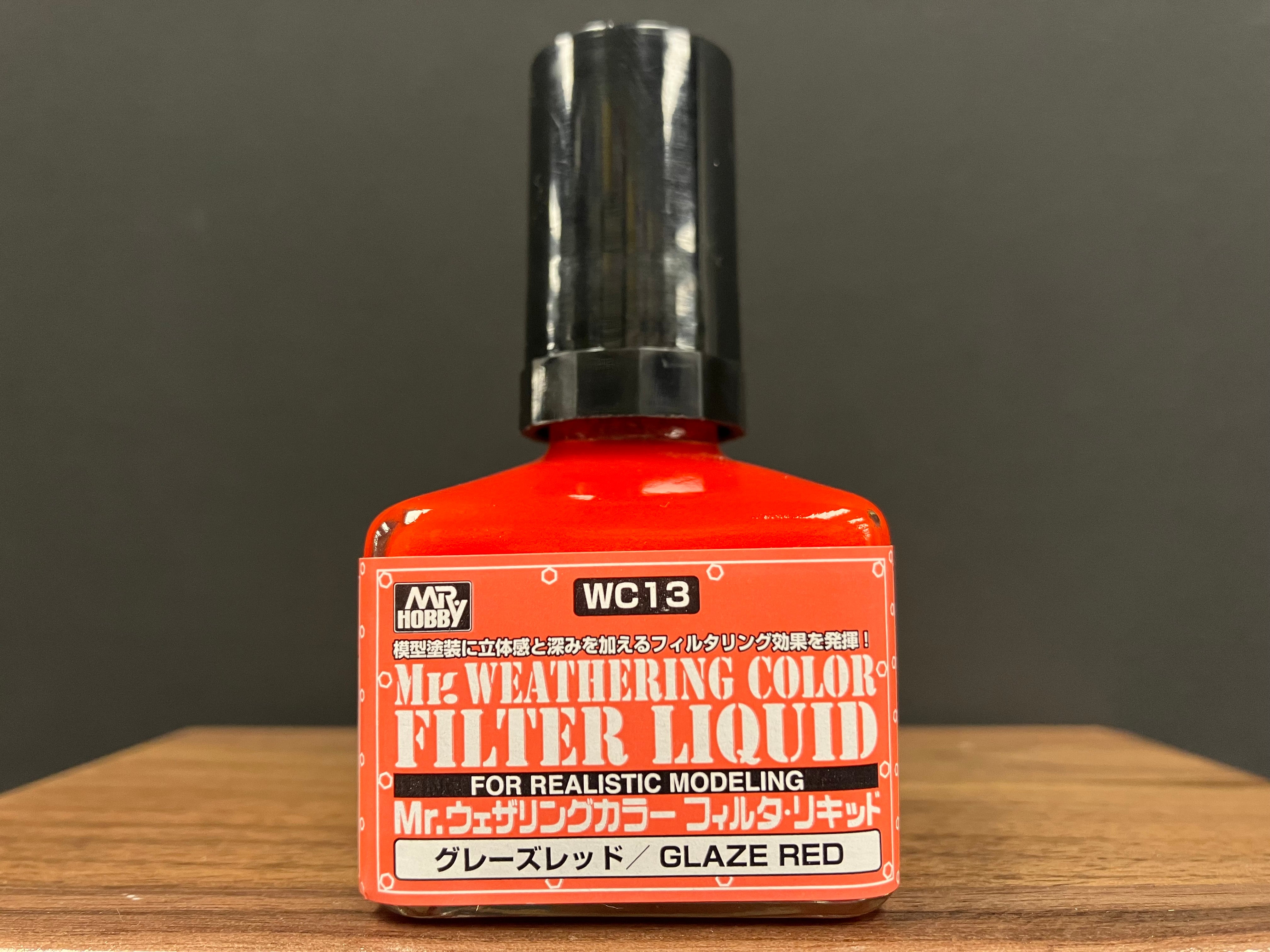 Mr. Weathering Color Filter Liquid Glaze Red WC13